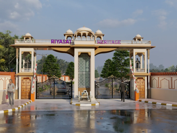 Welcome to " Riyasat Heritage " another luxury gated township from Riyasat Group " that fulfils your dream ofJDA Approved plot in Jaipur. Riyasat Heritage is a total project of 40 Bigha. Riyasat Group is known for its luxury projects and developments and makes everyone's dream home a reality. Riyasat Group has developed many projects in Jaipur & Mumbai and has helped many people to build their dream home and another luxury project is Riyasat Heritage in which you can build your dream home. You will find school hospitals near this luxury project and this entire project is being developed for residential purposes. Riyasat Heritage Project Details Lets Explore Riyasat Heritage JDA Approved Plots In Jaipur : Riyasat Heritage In this township, you can customise your dream home as per your choice. Riyasat Heritage This township has been made eco-friendly and luxury amenities like park, temple, open gym etc have been developed in it. And you get 20 + World Class Communities here. Riyasat Heritage : RERA NO.: RAJ/P/2025/3524 Location : AT VILLAGE :- DAHAR & SALIGRAMPURA, TEH.:- CHAKSU, JAIPUR Number of Units: 350 Plots Plots Configuration (in SQYard): 100, 111, 122, 138, 150, 168, 200, 250, 300 and many more Pricing: On Request Approved : JDA & Rera Approved Project Status: Under Construction Riyasat Heritage Project Features Riyasat Heritage Provides JDA Approved Plots In Jaipur , What Project Features Your investment and your family will be 100% safe in this township. The amenities of this project are as follows: Open GYM Entry Gate Street Lights Plot Demarcation Elephant Statue Outer Boundaries with Wire Fencing Sewerage Pipeline Network Harvesting Pipeline Network WaterPipe Pipeline Network Underground Electrification Road Work (Interlocking Tiles Road) Block Boundaries Landscape Park Development Work Overhead Waters Storage Tank Rainwater Harvesting Tample Community Hall Is Riyasat Heritage Connectivity Good ? Transportation 10 Mins Drive From Ring Road 25 Mins Drive From Jaipur International Airport 15 Mins Drive From Railway Station Shivdaspura 15 Mins Drive From Mahatma Gandhi Hospital Temple 10 Mins Drive From Saral Bihari Temple 5 Mins Drive From Jain Temple Bada Padampura University/ College/ School 15 Mins Drive From JECRC University 15 Mins Drive From Yagyavalkya Institute of Technology: 1 Poornima University Others 15 Mins Drive From Chokhi Dhani 10 Mins Drive From Water Dam Chaksu 10 Mins Drive From Chandlai lake