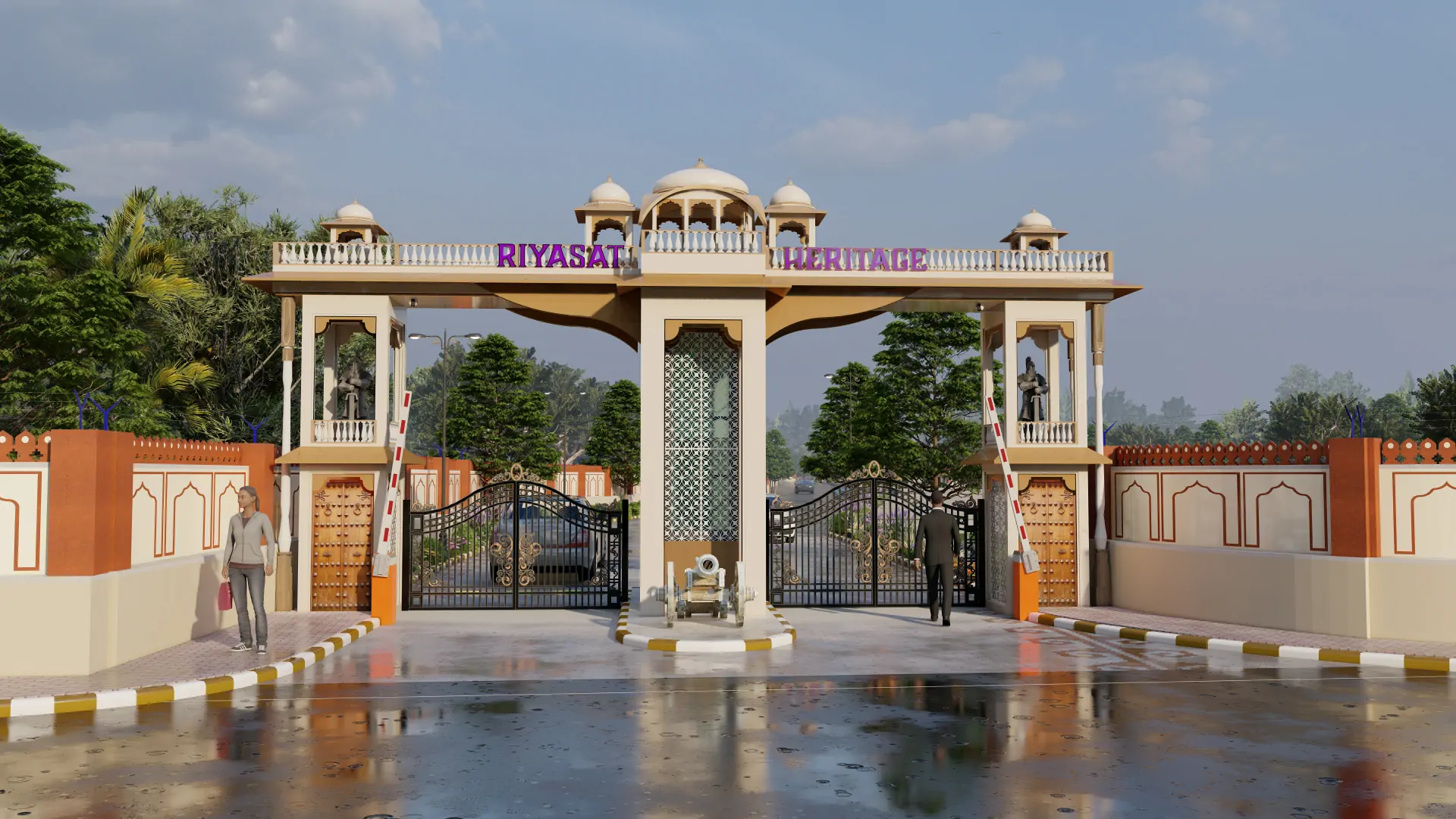 Welcome to " Riyasat Heritage " another luxury gated township from Riyasat Group " that fulfils your dream ofJDA Approved plot in Jaipur. Riyasat Heritage is a total project of 40 Bigha. Riyasat Group is known for its luxury projects and developments and makes everyone's dream home a reality. Riyasat Group has developed many projects in Jaipur & Mumbai and has helped many people to build their dream home and another luxury project is Riyasat Heritage in which you can build your dream home. You will find school hospitals near this luxury project and this entire project is being developed for residential purposes. Riyasat Heritage Project Details Lets Explore Riyasat Heritage JDA Approved Plots In Jaipur : Riyasat Heritage In this township, you can customise your dream home as per your choice. Riyasat Heritage This township has been made eco-friendly and luxury amenities like park, temple, open gym etc have been developed in it. And you get 20 + World Class Communities here. Riyasat Heritage : RERA NO.: RAJ/P/2025/3524 Location : AT VILLAGE :- DAHAR & SALIGRAMPURA, TEH.:- CHAKSU, JAIPUR Number of Units: 350 Plots Plots Configuration (in SQYard): 100, 111, 122, 138, 150, 168, 200, 250, 300 and many more Pricing: On Request Approved : JDA & Rera Approved Project Status: Under Construction Riyasat Heritage Project Features Riyasat Heritage Provides JDA Approved Plots In Jaipur , What Project Features Your investment and your family will be 100% safe in this township. The amenities of this project are as follows: Open GYM Entry Gate Street Lights Plot Demarcation Elephant Statue Outer Boundaries with Wire Fencing Sewerage Pipeline Network Harvesting Pipeline Network WaterPipe Pipeline Network Underground Electrification Road Work (Interlocking Tiles Road) Block Boundaries Landscape Park Development Work Overhead Waters Storage Tank Rainwater Harvesting Tample Community Hall Is Riyasat Heritage Connectivity Good ? Transportation 10 Mins Drive From Ring Road 25 Mins Drive From Jaipur International Airport 15 Mins Drive From Railway Station Shivdaspura 15 Mins Drive From Mahatma Gandhi Hospital Temple 10 Mins Drive From Saral Bihari Temple 5 Mins Drive From Jain Temple Bada Padampura University/ College/ School 15 Mins Drive From JECRC University 15 Mins Drive From Yagyavalkya Institute of Technology: 1 Poornima University Others 15 Mins Drive From Chokhi Dhani 10 Mins Drive From Water Dam Chaksu 10 Mins Drive From Chandlai lake