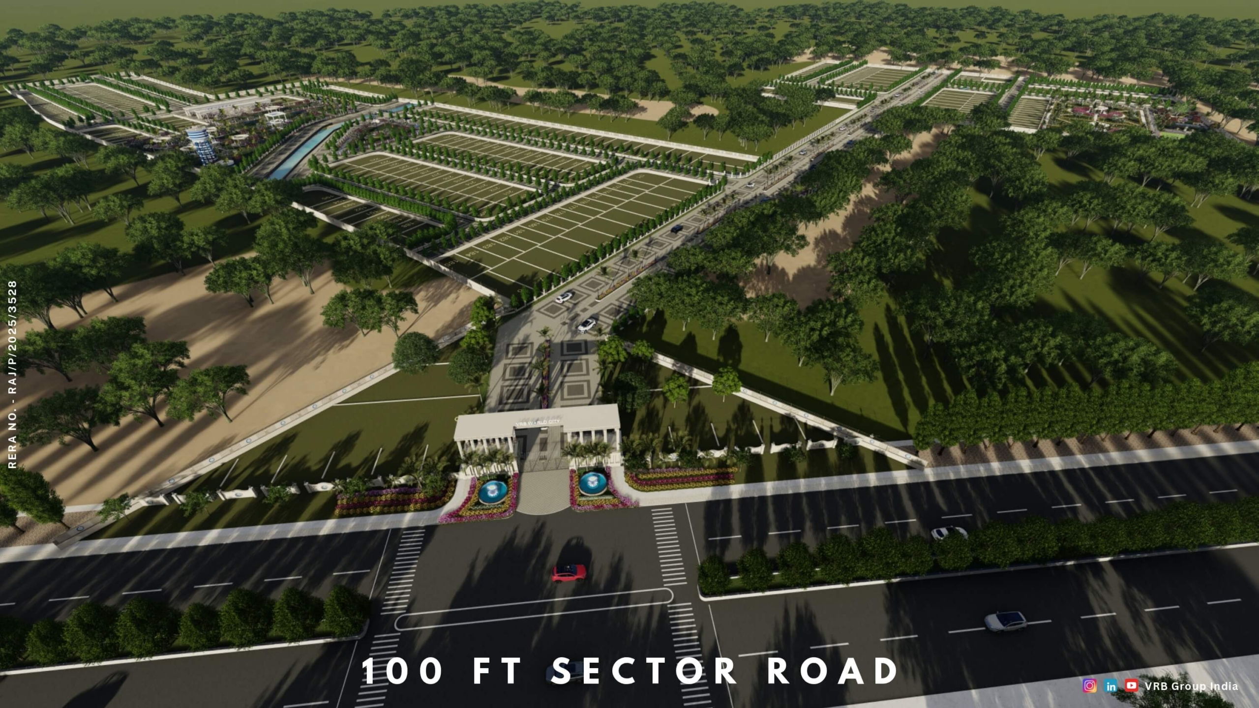 VRB WORLD CITY : JDA Plots Project At Near Mahindra SEZ, Jaipur